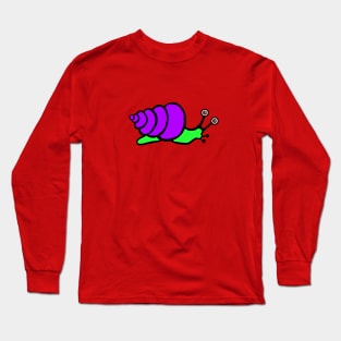 Purple Snail Long Sleeve T-Shirt